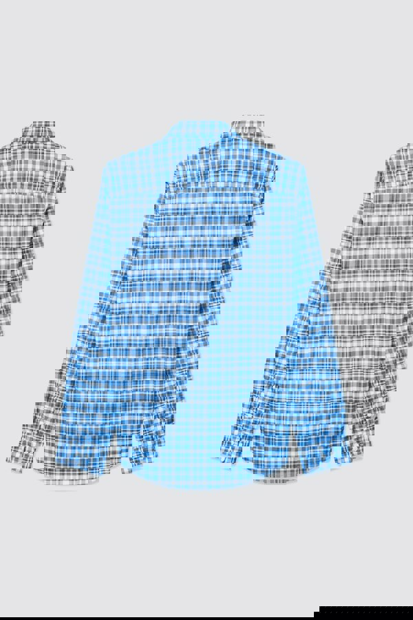 ENORSIA Men Button Down Collar Long Sleeve Shirt