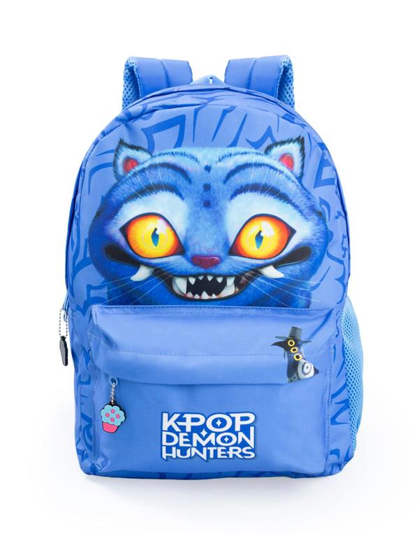 Vanilla Underground KPop Demon Hunters Unisex Kids Blue Derpy Tiger Backpack (One Size)