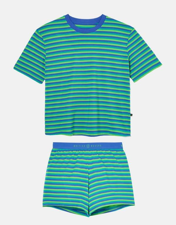 British Boxers Women's Bamboo Short Pyjama Set - Sunny St Ives
