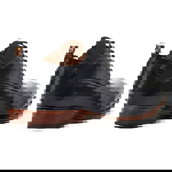 Base London Gambino Excel Leather Men's Black Lace-Up Shoes