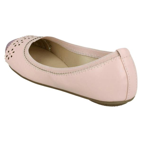 Spot On Girls Spot On Metallic Toecap Ballerina Shoes H2410