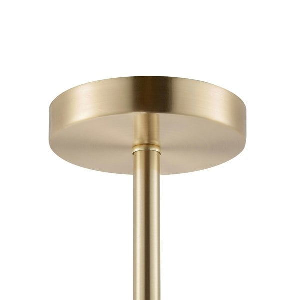 Classic Satin Gold Ceiling Light Fixture to Showcase Lamp Shades Image 3