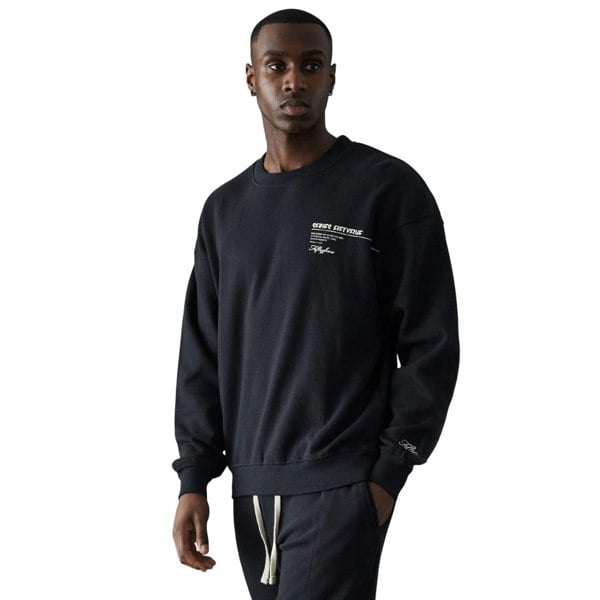 Fiftyfive Mens Logo Sweatshirt - Black