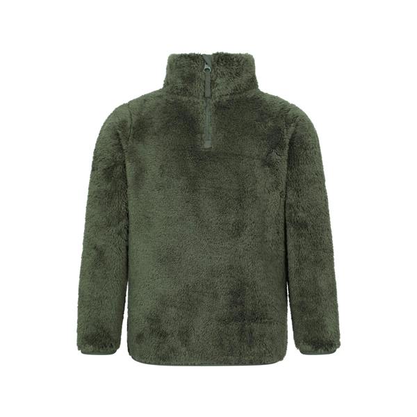 Mountain Warehouse Childrens/Kids Teddy Half Zip Fleece Top - Khaki Green - 