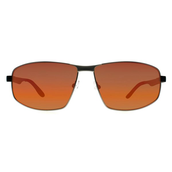 BMW Sunglasses BS0038 17U Shiny Palladium Red Mirror