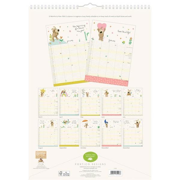 Boofle A3 Family Organiser 2027, Family Planners, Month To View, Family, Gift