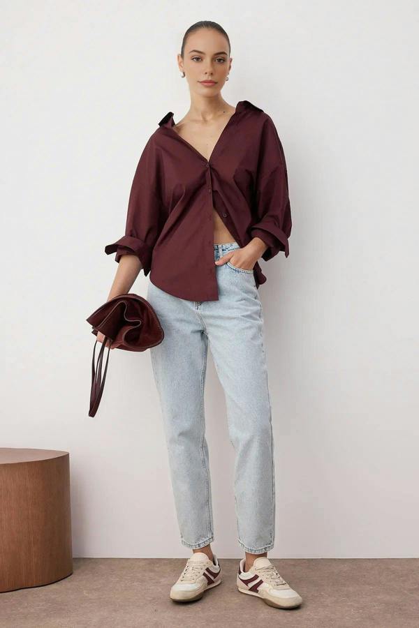 WOVCOR High Waist Mom Jeans