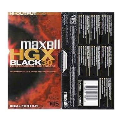 Maxell HGXB-30 Maxell HGXB 30 Professional High Grade 30 min VHS Tape - Pack of 24 Tapes