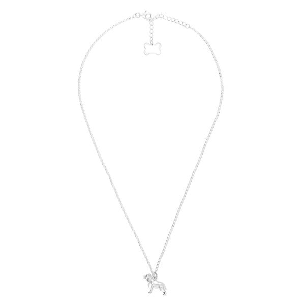 Pitbull Silver Necklace - Personalised - MYLEE London
