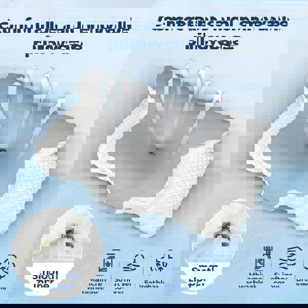 Lavio Ergonomic Memory Foam Pillow Cervical Neck Shoulder Orthopedic Pain Relief