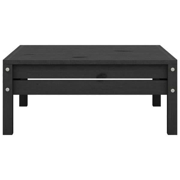 Berkfield 5 Piece Garden Lounge Set Black Solid Pinewood