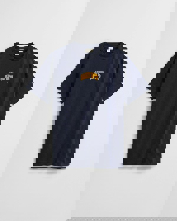 GANT Mens 1949 Graphic Short Sleeve T-Shirt - 433 Evening Blue - CHO - Designer Mens Mens T-Shirts & Tops Short Sleeve