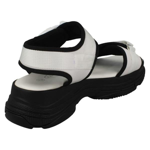 Spot On Ladies Spot On Mid Flatform Sandals F10900