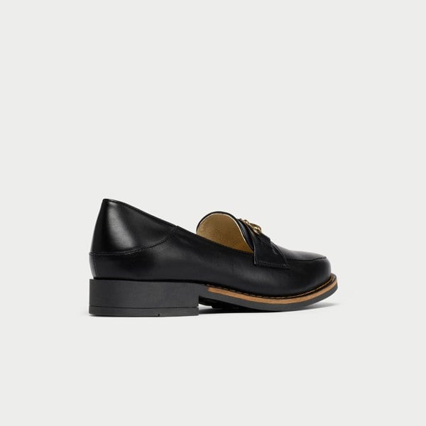 Calla Meredith - Black Leather Loafers