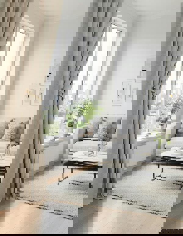 Anyhouz Anydrape Curtain Beige 150cmx250cm Thick Chenille Luxury Blackout Curtains