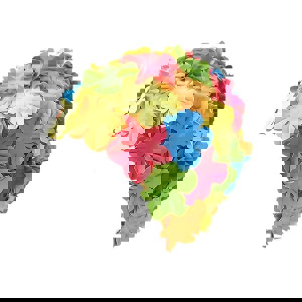 Colorful paper flower bouquet on Fashy flower rubber swim cap