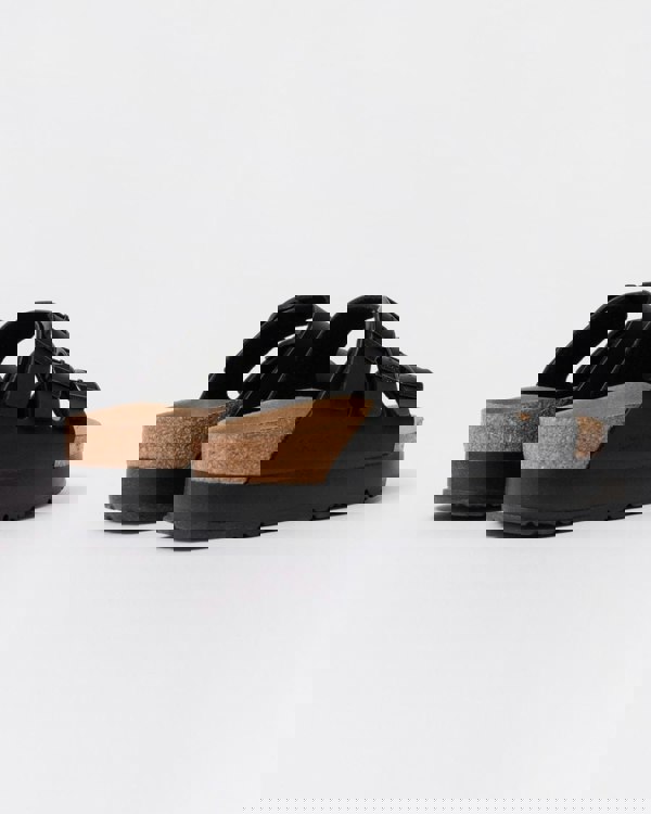 Birkenstock Papillio Florida III Womens Vegan Platform Sandals - Black