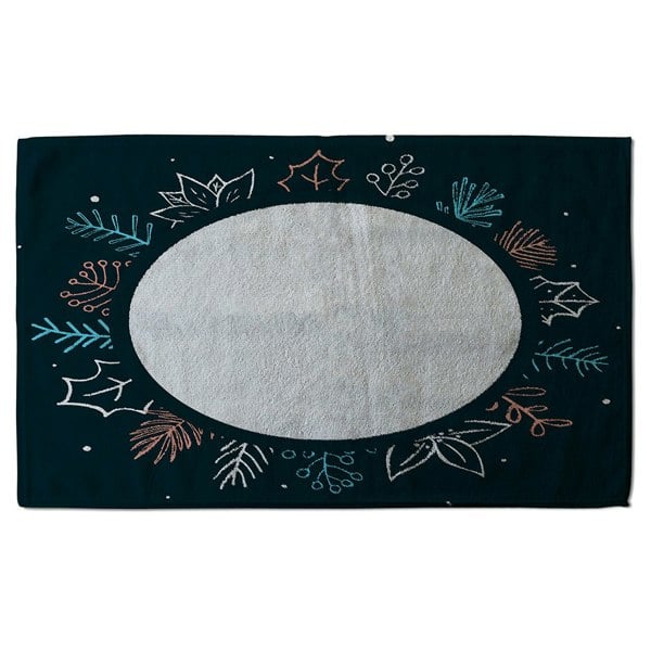 Benjamin Tate Design Winter Flowers (Bath Towel)