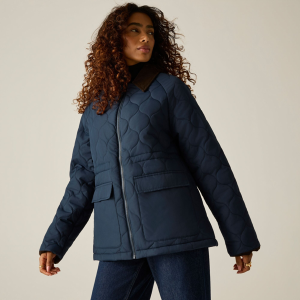 Regatta Womens Amira Quilted Padded Jacket - Navy
