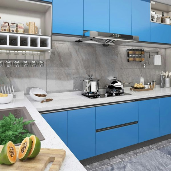 Berkfield Self-adhesive Furniture Film Azure 500x90 cm PVC