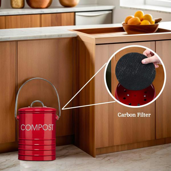 Maison by Premier Madison Compost Bin with Handle