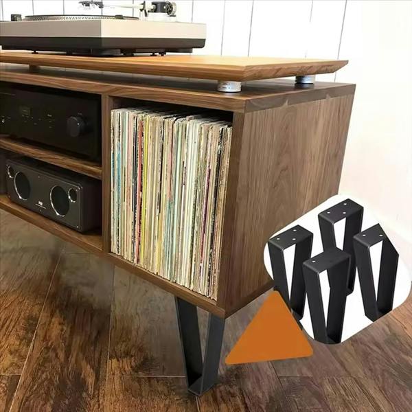 Havendro 4PCS Heavy Duty Steel Table Legs Furniture Support Feet for Cabinet TV Stand