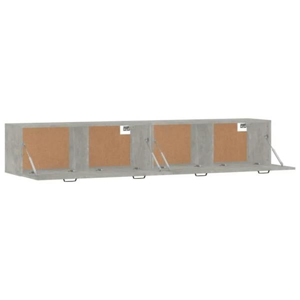 Berkfield Wall Cabinets 2 pcs Concrete Grey 100x36.5x35 cm Engineered Wood