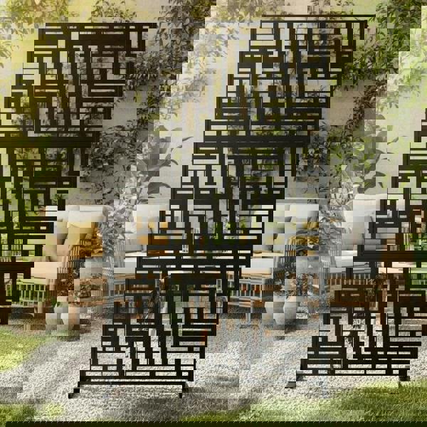 Nicoman Metal Indoor/Outdoor Privacy Screen 90cm x 180cm - Maze