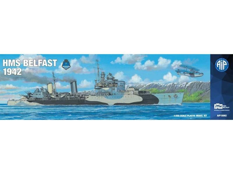 AIP British HMS Belfast 1942 Royal Navy Cruiser (1:350 Scale)