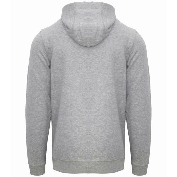 Aquascutum London Embossed Signature Logo Zip-Up Hoodie - Grey