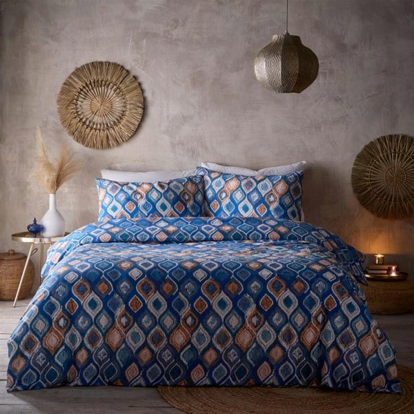 Portfolio Home Tangiers Blue Duvet Cover Set