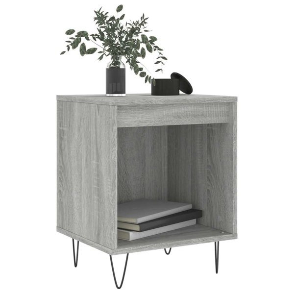 Berkfield Bedside Cabinets 2 pcs Grey Sonoma 40x35x50 cm Engineered Wood