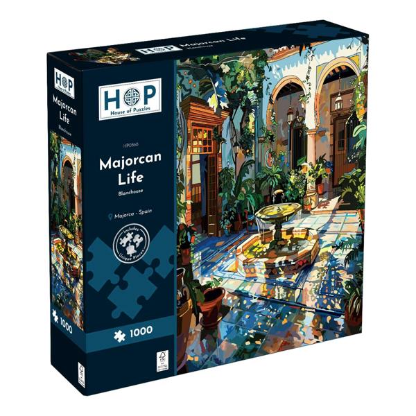 The House of Puzzles Majorcan Life 1000 Piece Jigsaw Puzzle