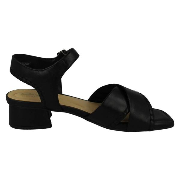 Clarks Ladies Clarks Square Toe Sandals Serina 35 Cross