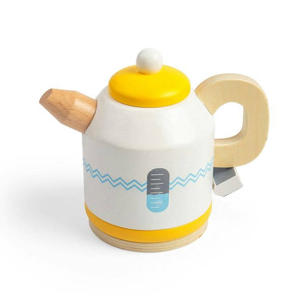 Bigjigs Toys Wooden Tea Set For Two Set - Includes A Kettle, Teacups And More