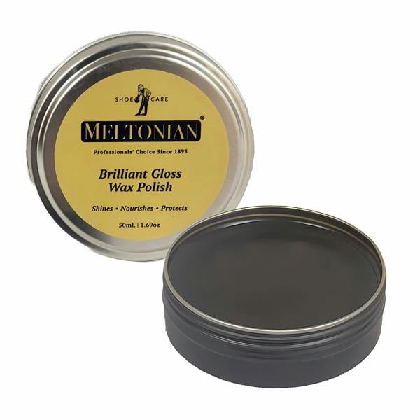 Meltonian Brilliant Gloss Wax Polish - Premium Mirror Finish for Shoes 50ml