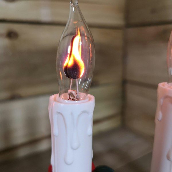 Samuel Alexander Premier Wooden Christmas Candle Bridge Arch with 7 Flickering Candle Bulbs Mains Operated