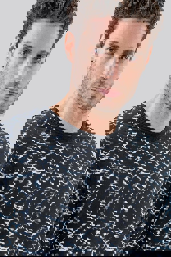 ENORSIA Men's Crack Print Sweatshirt