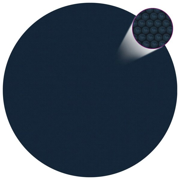 Berkfield Floating PE Solar Pool Film 210 cm Black and Blue