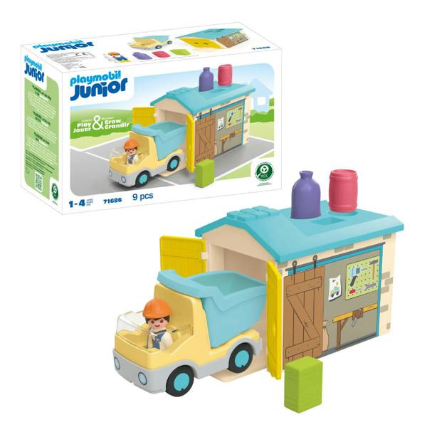 JUNIOR: Construction Truck with Garage - 71686 Playset