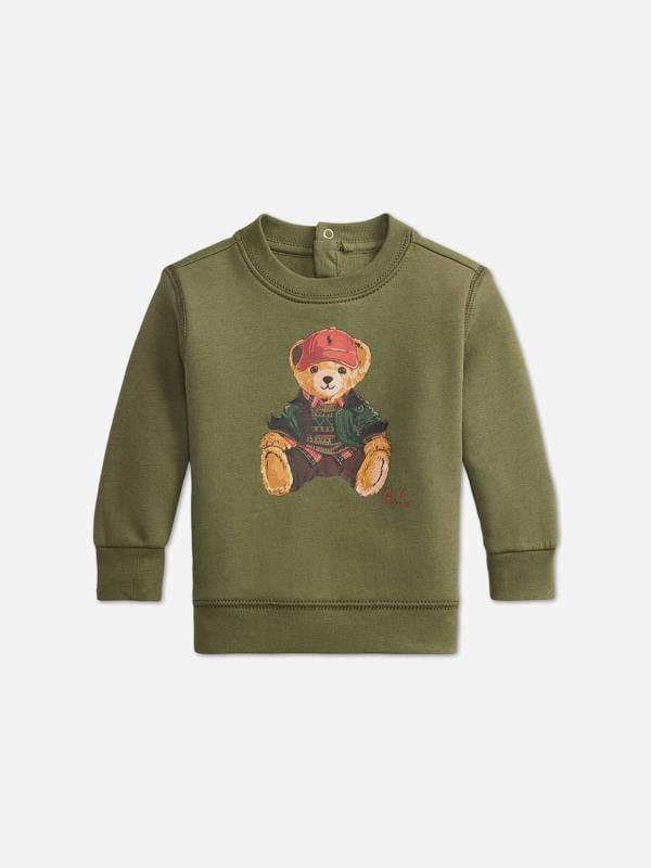 Ralph Lauren Kids Ralph Lauren Baby Boys Polo Bear Sweatshirt in Green