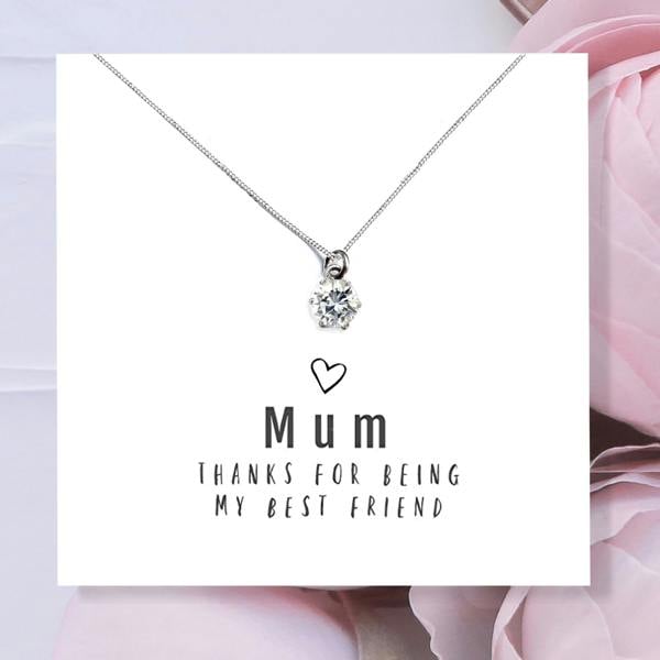 Aye Do Gifts Mum Thanks For Being My Best Friend - Necklace & Gift Card