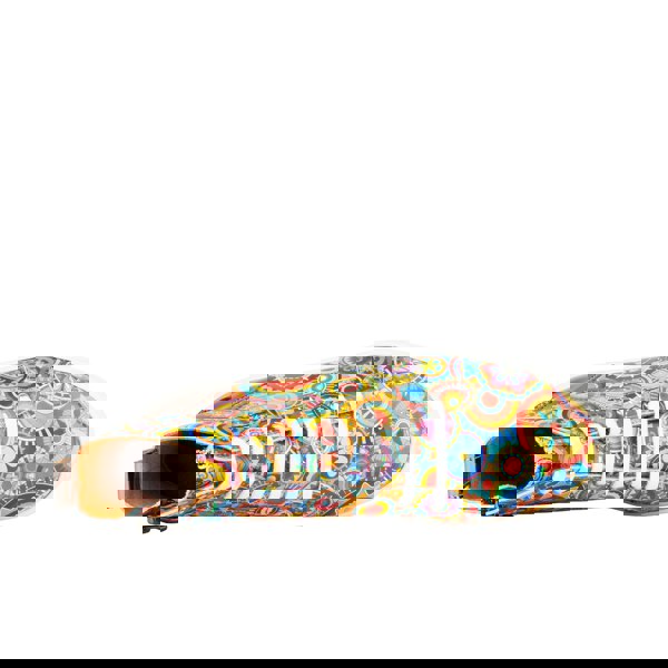 Embassy London Camila High - Signature Print - Women's platform sole leather high-top metallic detail trainer