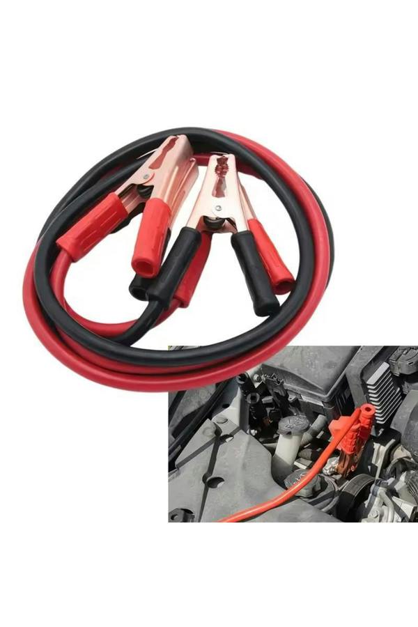 Dyzi Car Jump Starter Cables Insulated Clamps Heavy-Duty 2.5m