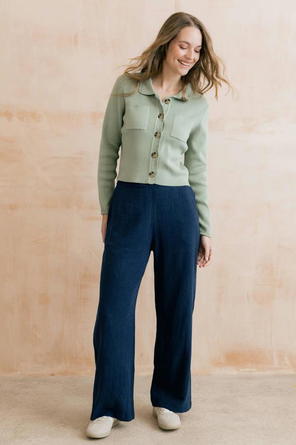 Lily & Me Piper Knitted Jacket Silver Sage
