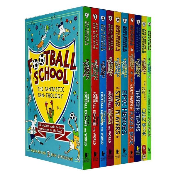 Football School Fantastic Fan-Thology 10 Books Collection Box Set – Football Facts & Fun Learning Collection for Kids