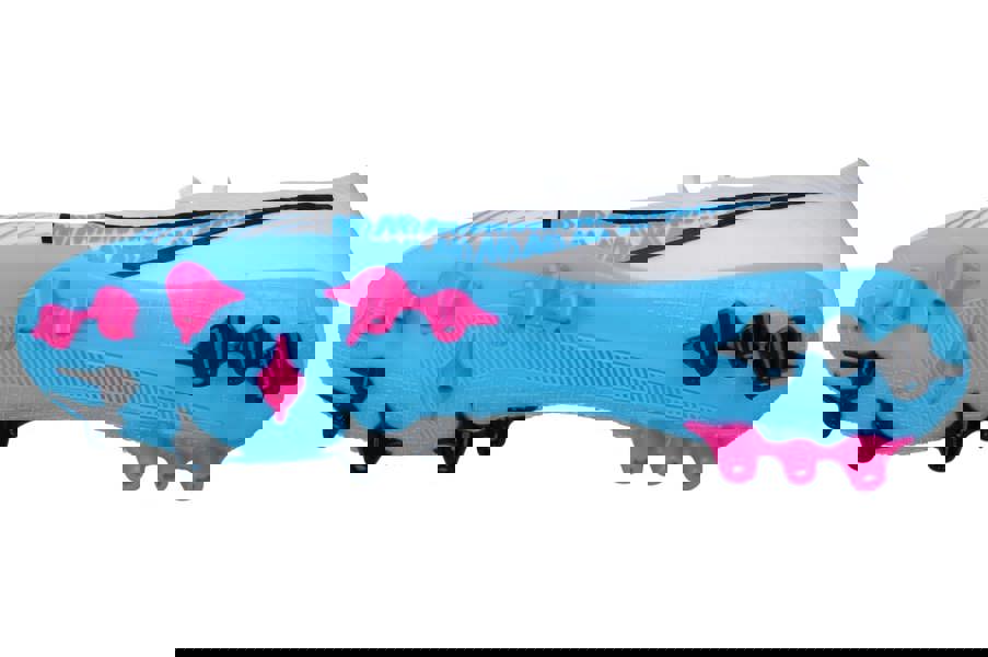 Nike Zoom Vapor 15 Academy AG Mens Football Boots Dj5630  146 - White Metallic Blue Pink Blast 146 - Photo 4