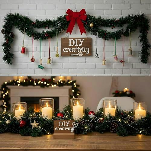 16m Alaskan Green Christmas Garland Family - Single, 2 Pack and 3 Pack Festive Decorative Foliage image 7
