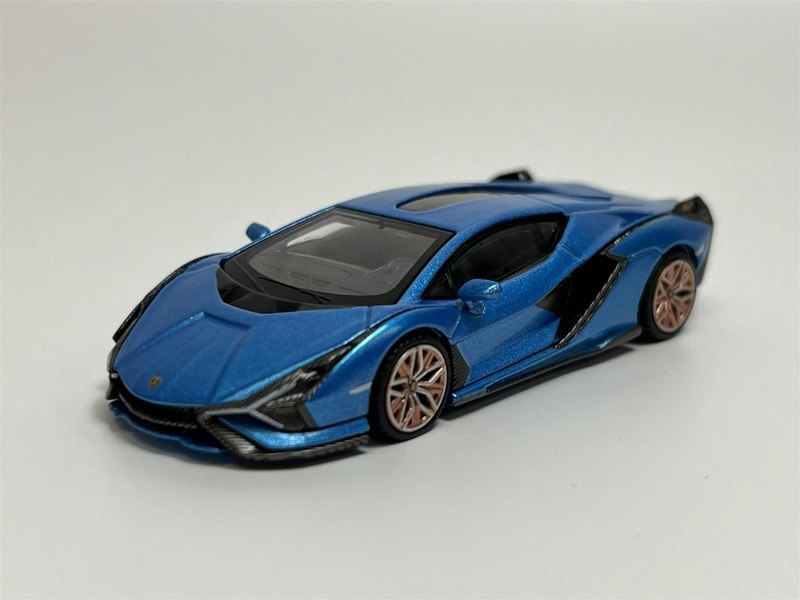 Mini GT Lamborghini Sian FKP 37 Blu Aegir LHD 1:64 Scale Mini GT MGT00573L