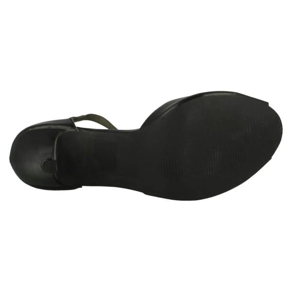 Spot On Ladies Spot On Heeled Peep-Toe Shoes